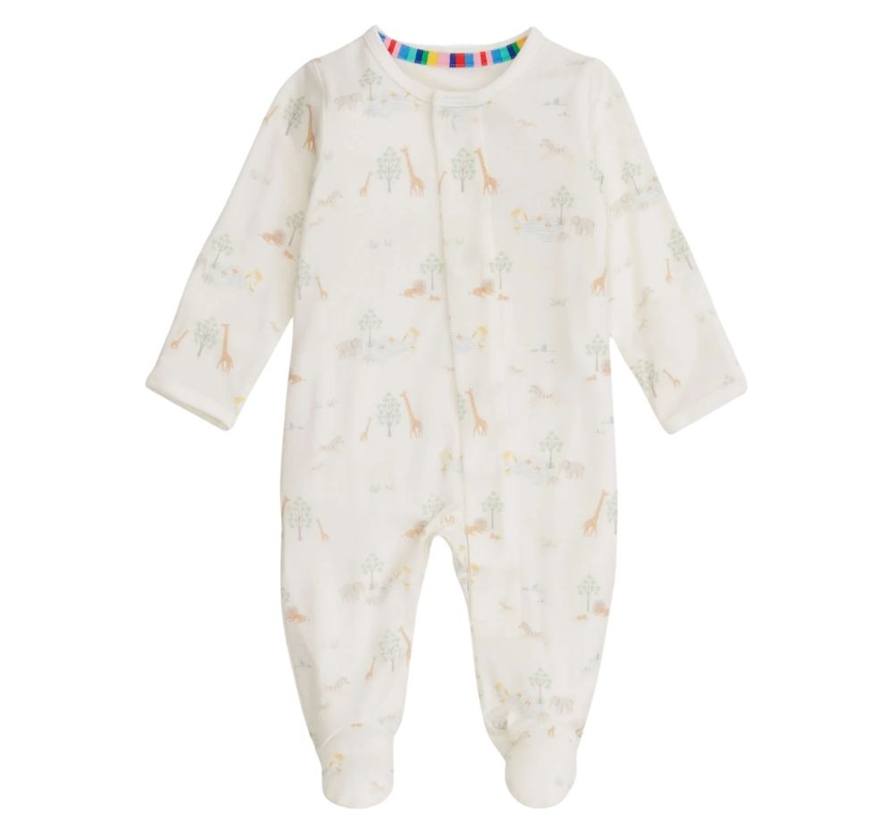 White Safari Footie