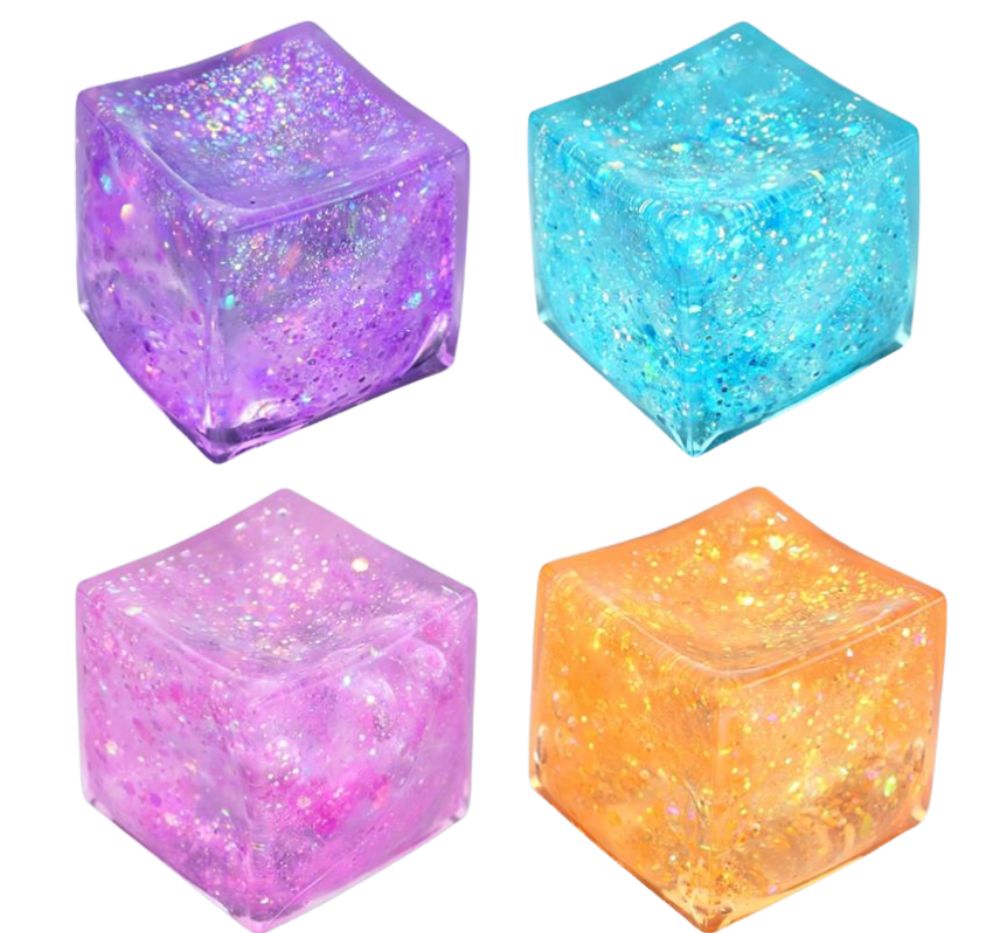 Dough Doughs Sugar Squish Cube Glitter