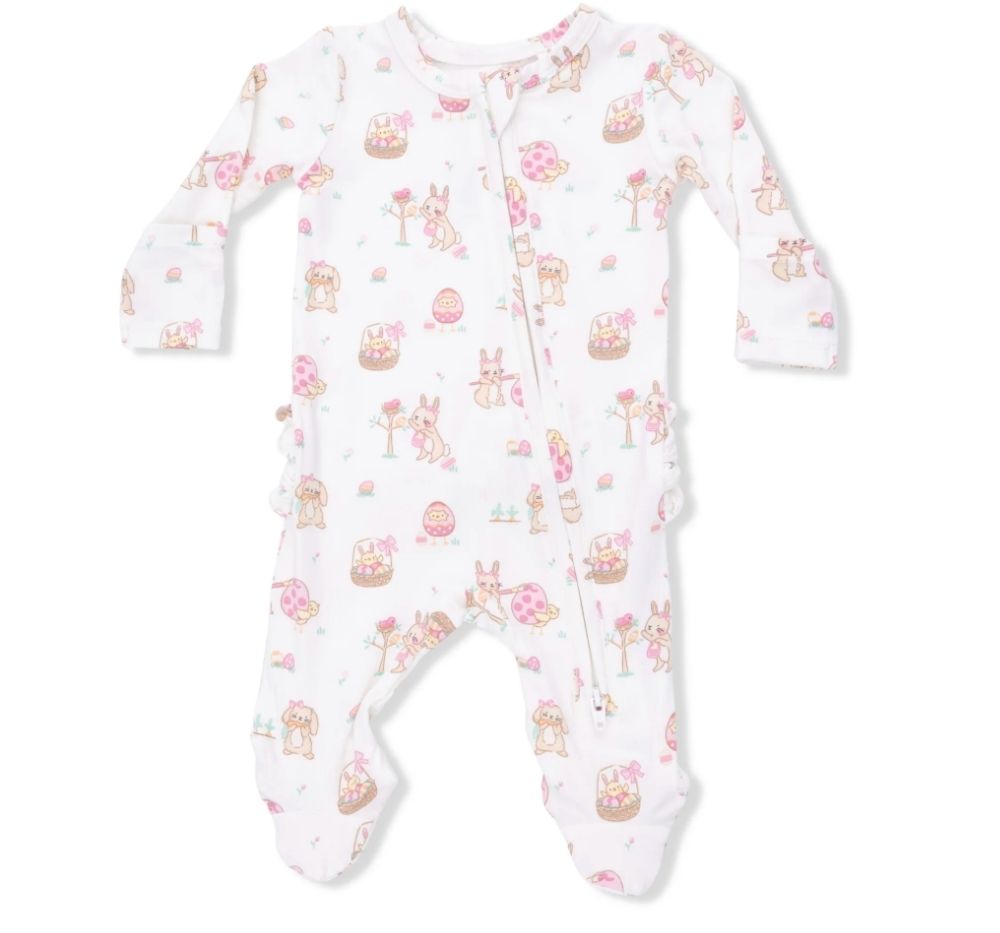 Easter Egg Hunt Uni 2 Way Zipper Footie