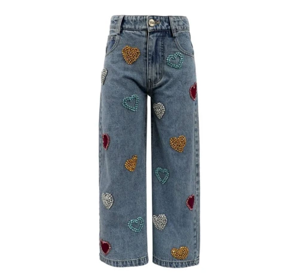 Gems Rainbow Heart Jeans