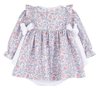 Miller Tate Ruffle Dress Blue
