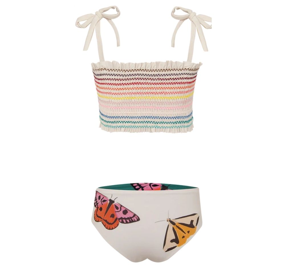 Waffle Bikini Polilla Arcoiris Crudo