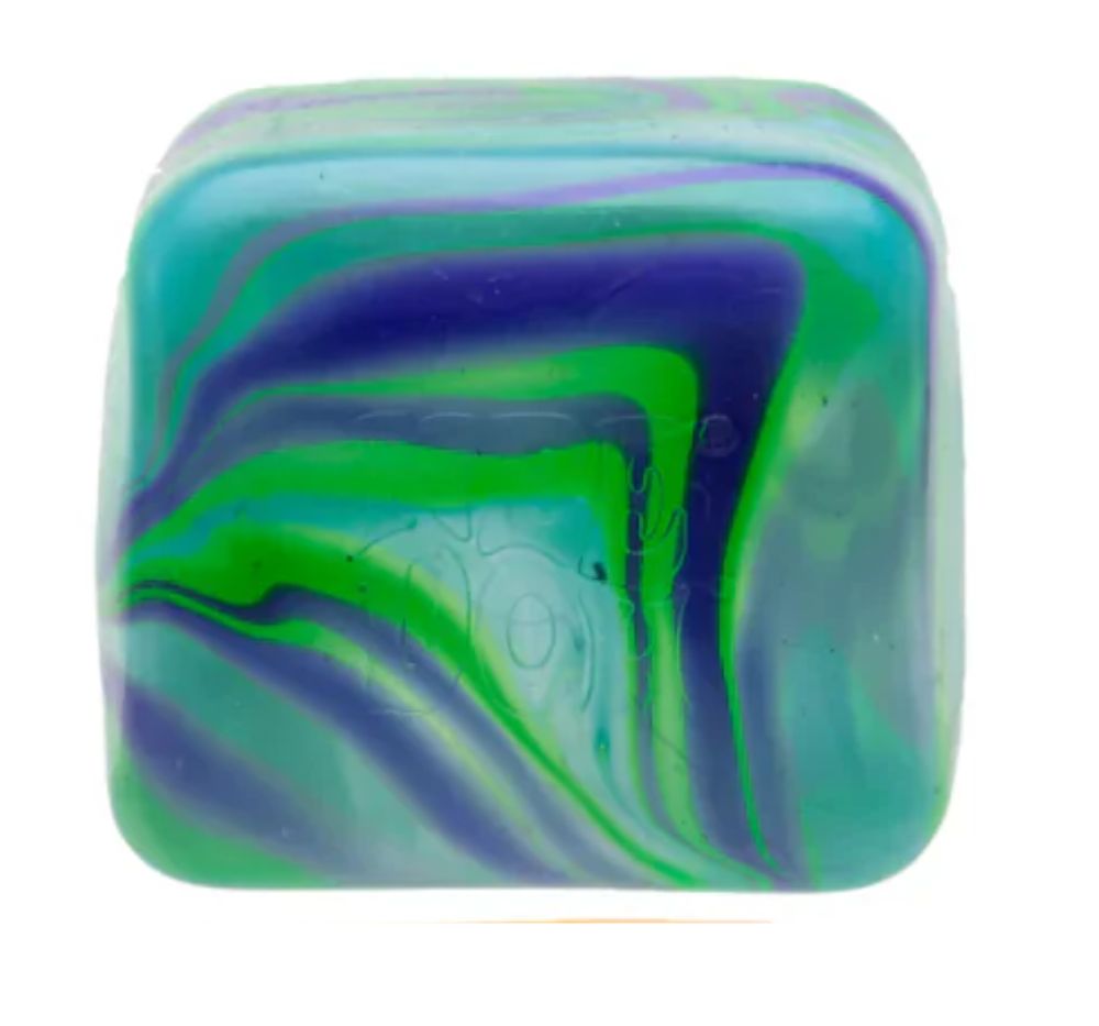 Doughs Sugar Squish Cube Marbelized Green