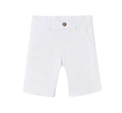 Bermuda Chino Sarga Bàsico Blanco