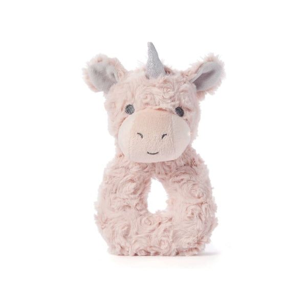 Plush Rattle Pink Unicorn