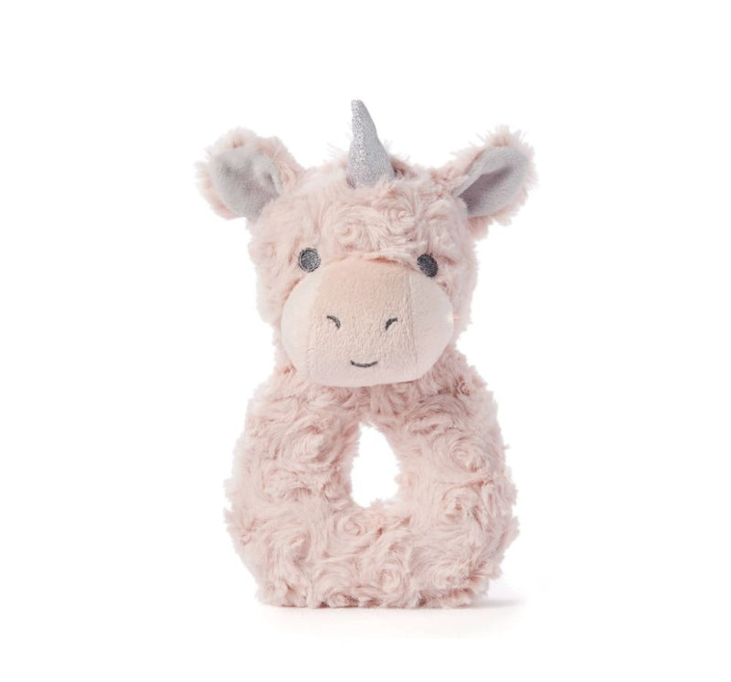 Plush Rattle Pink Unicorn
