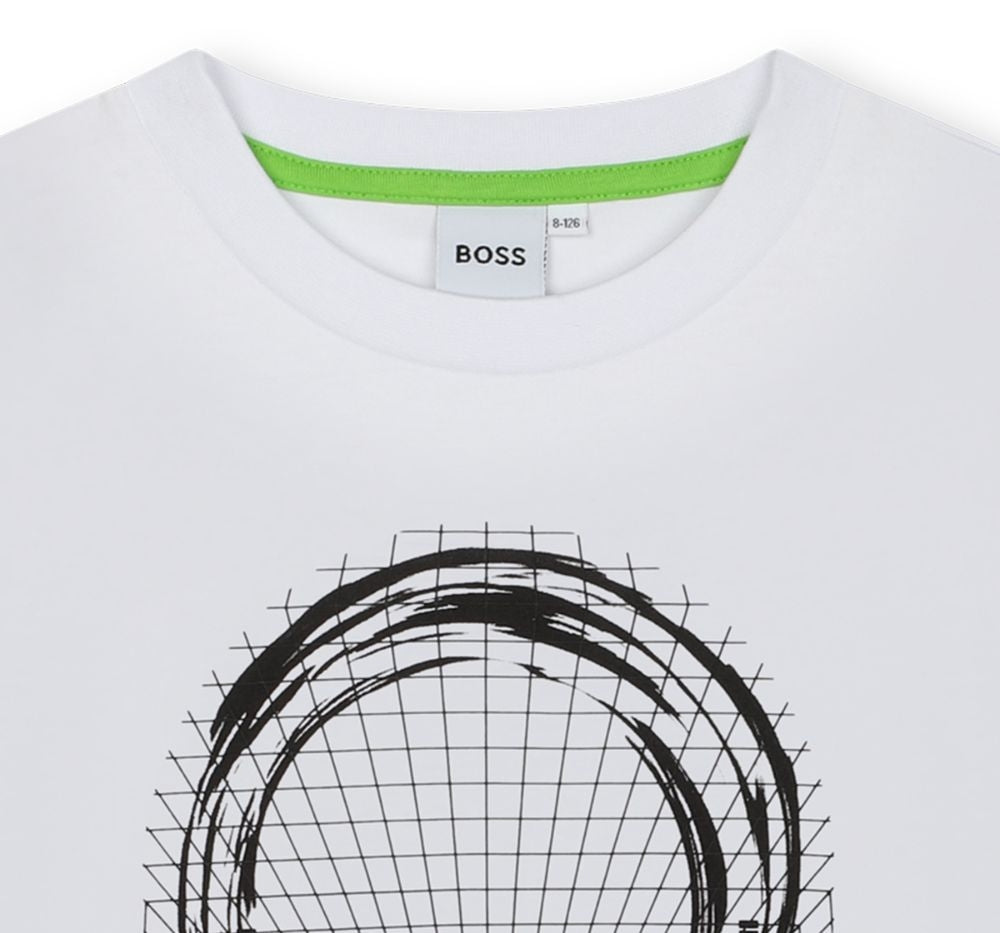 Playera Blanca Estampada