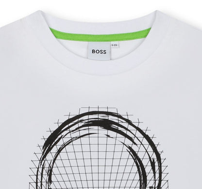 Playera Blanca Estampada