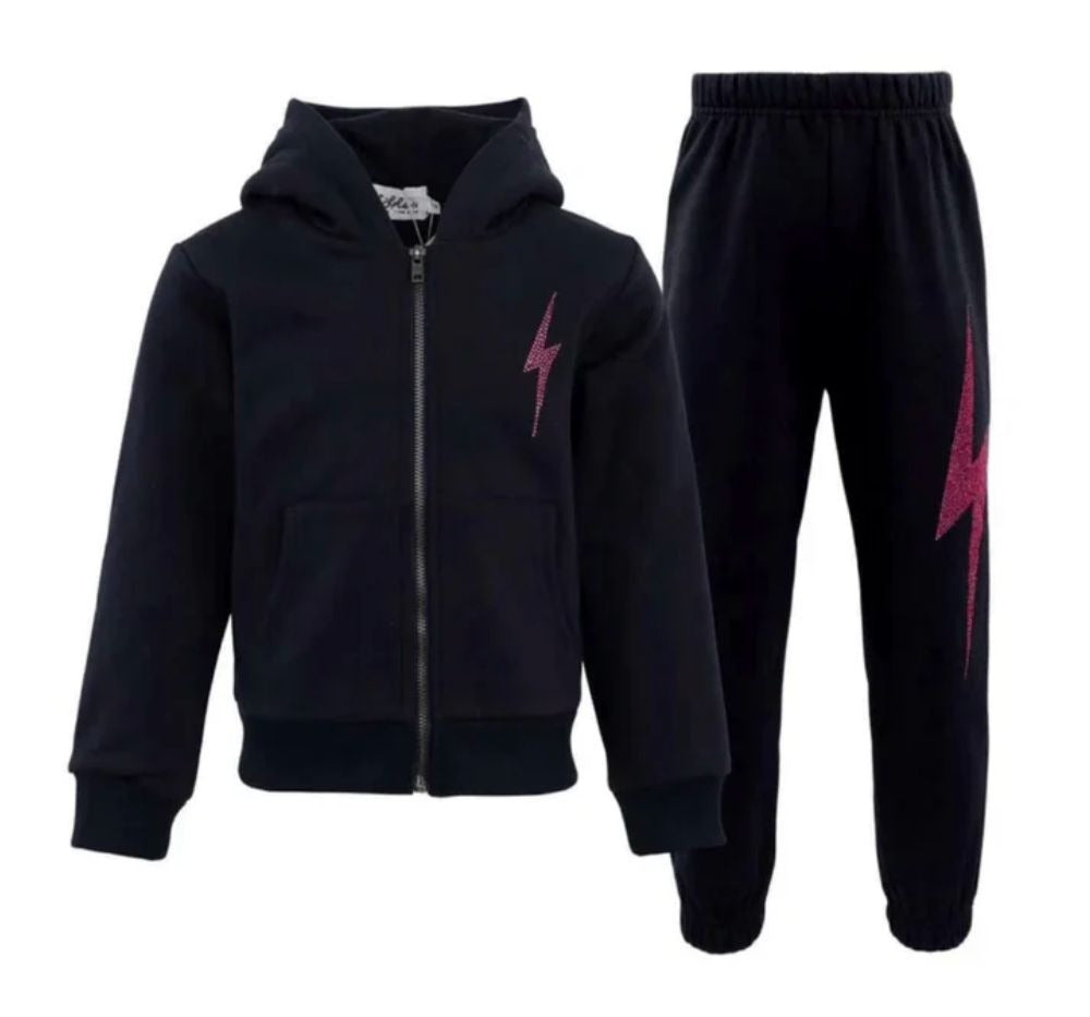 Sparkle Lighting Flash Fleece Set