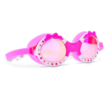 Ribbon Glam Swim Goggles Bow Dazzle Pink