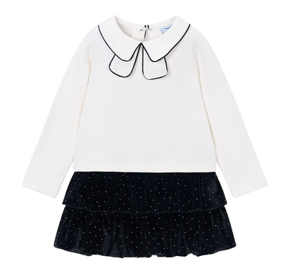 Conjunto Falda Terciopelo Strass Negro