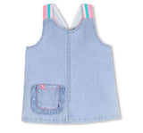 Denim Dress Colorful Elastic Straps