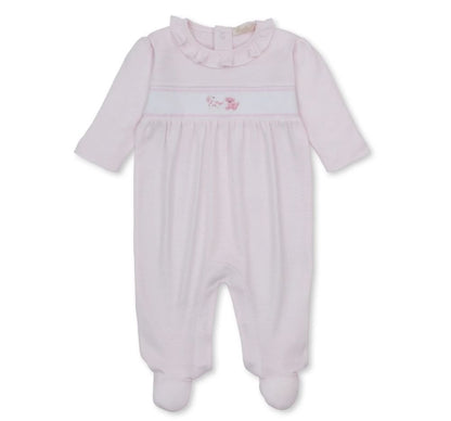 Footie W-Hand Emb Premier Puppy Paws