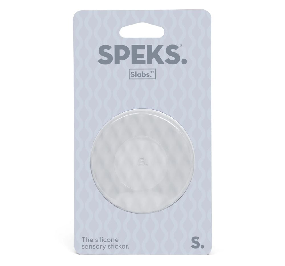 Slabs Silicone Sensory Sticker Mesh Light Grey
