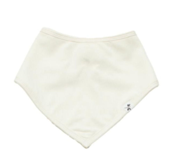 Cream Bamboo Ribbed Bib