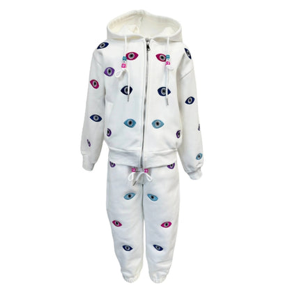 Rainbow Evil Eye Jogger Set