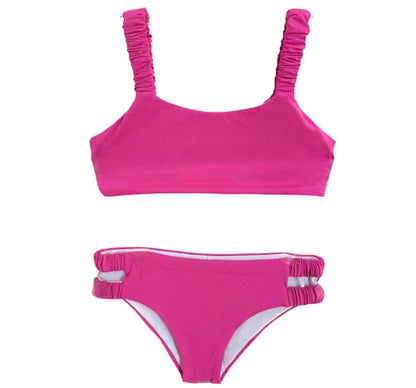 Bikini Rosa Scrunch