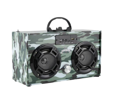 Boom Box Bluetooth Speaker-Green Camo
