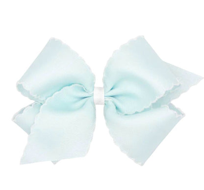 Medium Moonstitch Basic Bow Blue Vapor/White