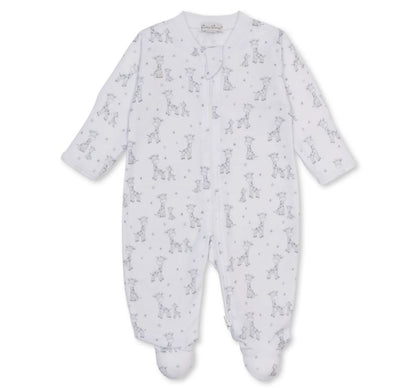Footie W-Zip Just Giraffes Silver