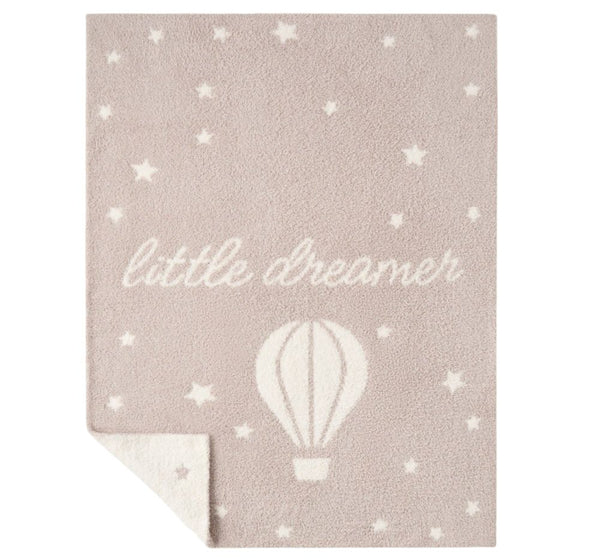 Taupe Chenille Knit Hot Air Balloon Blanket