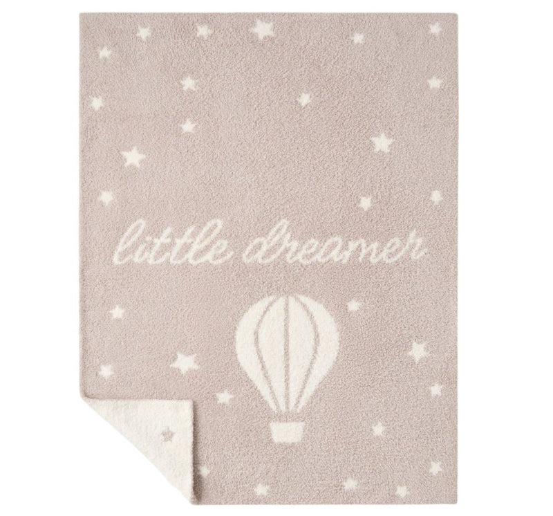 Taupe Chenille Knit Hot Air Balloon Blanket