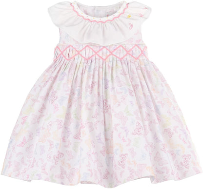 Flutter Fields Smock Dress Print