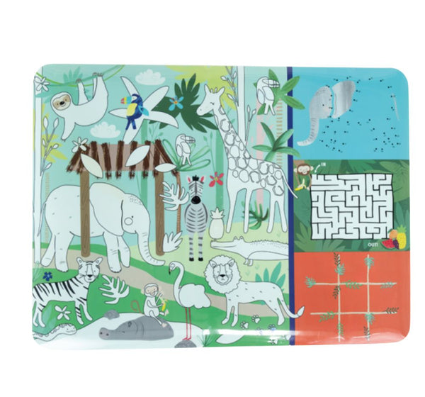 Colouring Fun & Games Mat Jungle
