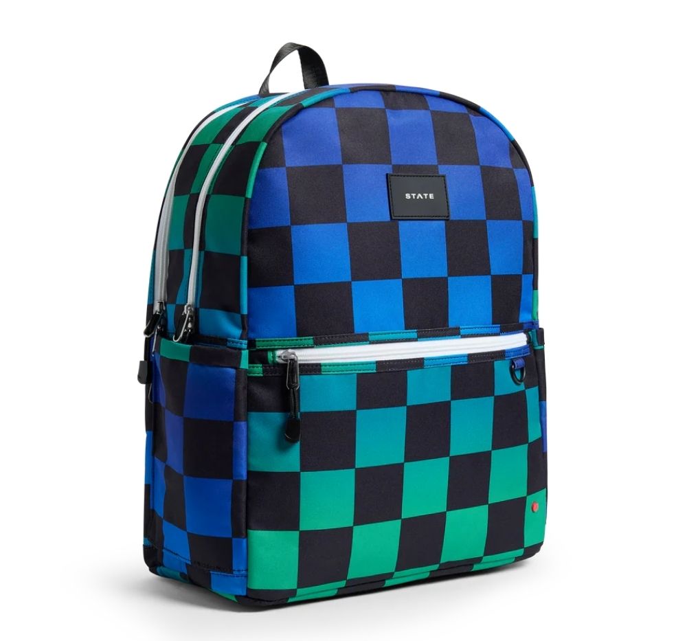 Kane Double Pocket Backpack Checkerboard