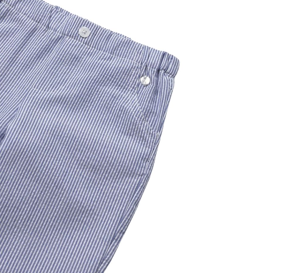 Polo Combinado y Pantalón Seersucker