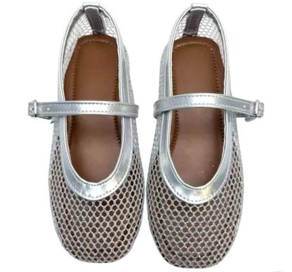 Lala Mesh Shoes Silver
