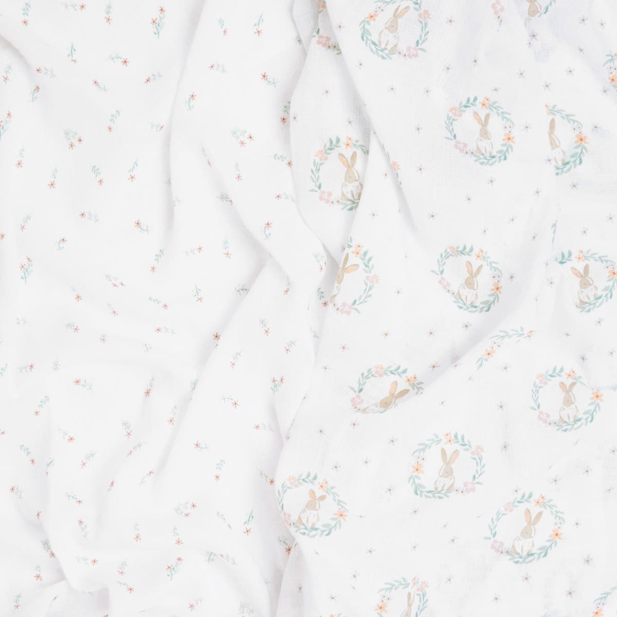 Essentials Swaddle Blanket 2pack Blushing Bunnies