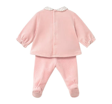 Conjunto Polaina Tundosado Rosa Baby