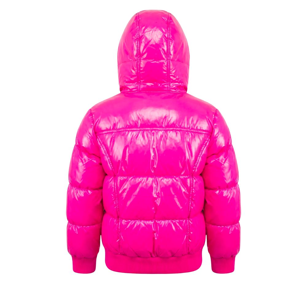 Puffy Coat Pink Glitter