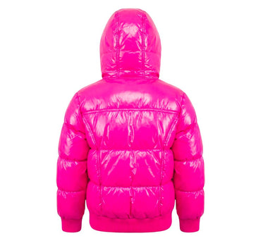 Puffy Coat Pink Glitter