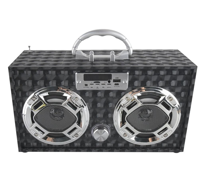 Black Boombox Bluetooth