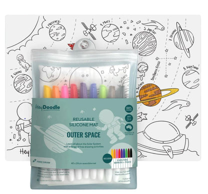 Outer Space Classic Coloring & Doodle Mat