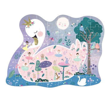 60 PC Shaped Puzzle Swan Lake
