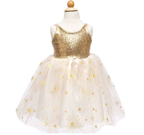 Golden Glam Party Dress 3-4