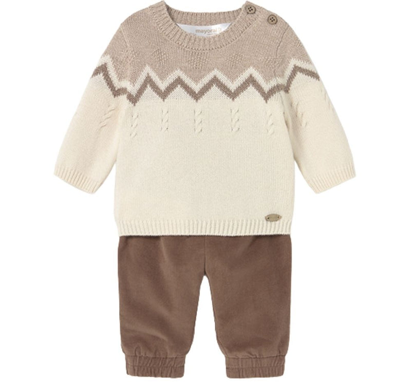 Conjunto Pantalon Largo & Jersey Cacao