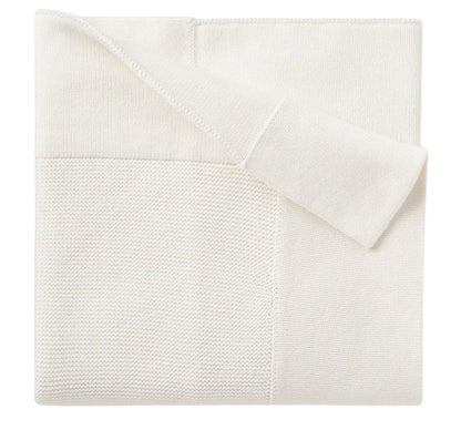 Blanket White Garter 30X40