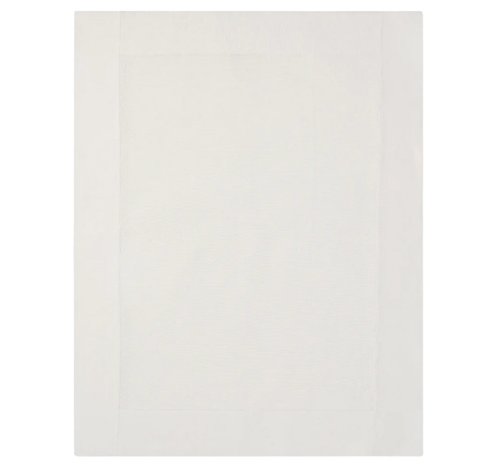Blanket White Garter 30X40