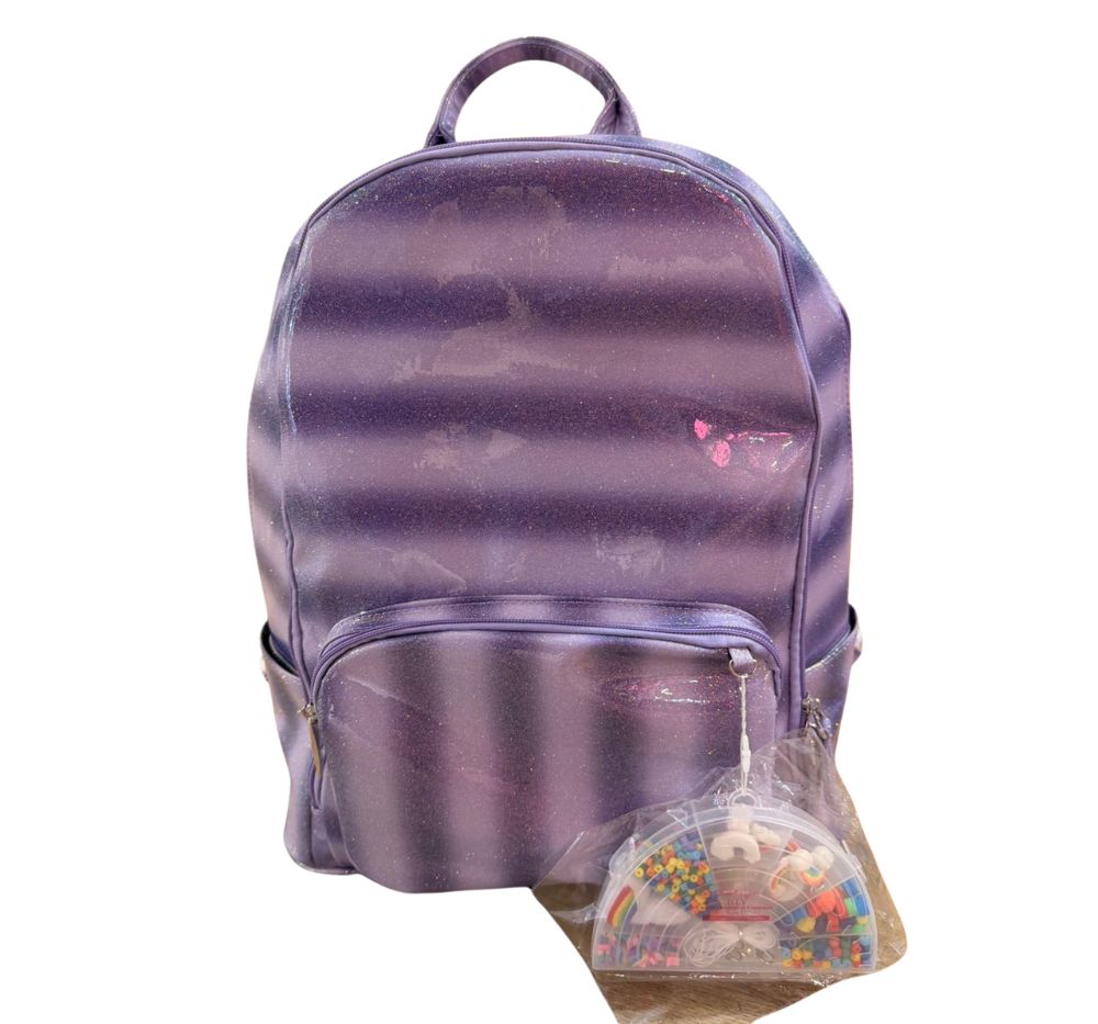 Backpack Glitter Stripe Diy-Lav
