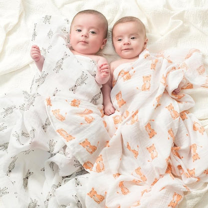Safari Babes 4-pack Swaddles plus