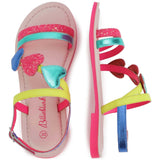 Sandalias Con Corazones Multi