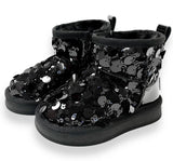 Sequin Boot Black