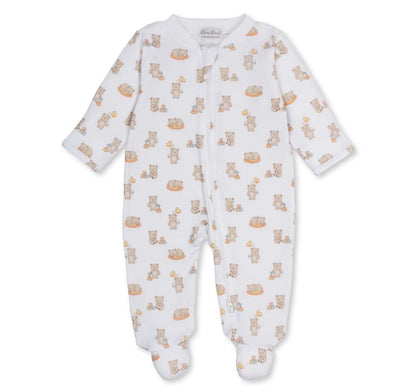Footie W-Zip Beary Blessed Brown
