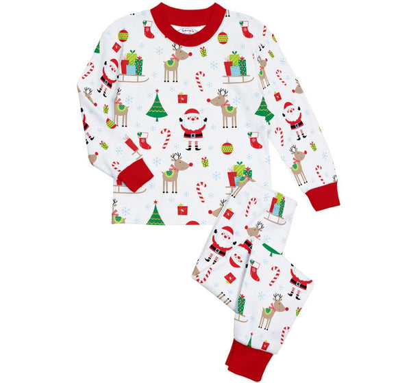 F.R. 2PC Pjs White Xmas