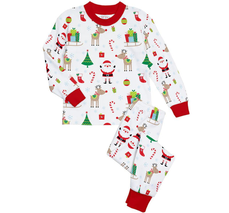 F.R. 2PC Pjs White Xmas