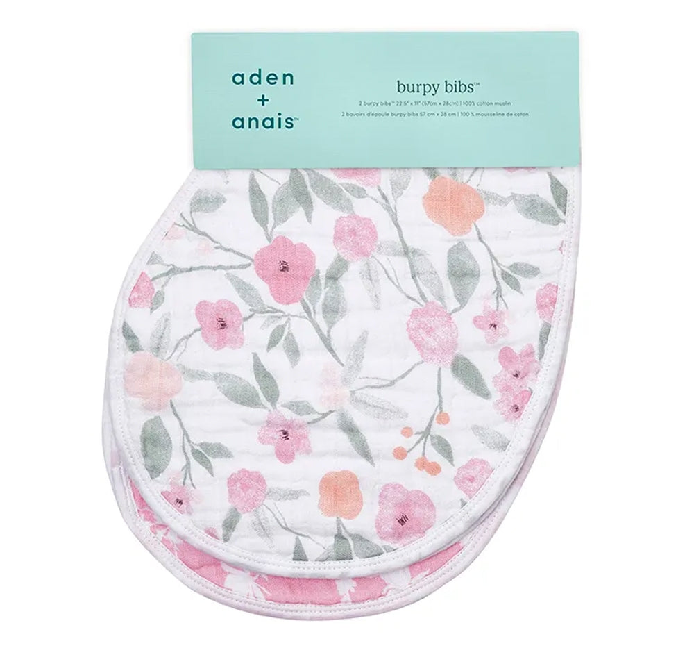 Organic Muslin Burpy Bibs Ma Fleur 2Pack
